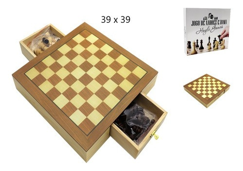 Xadrez dama e gamão 3x1 Hoyle Games 29707